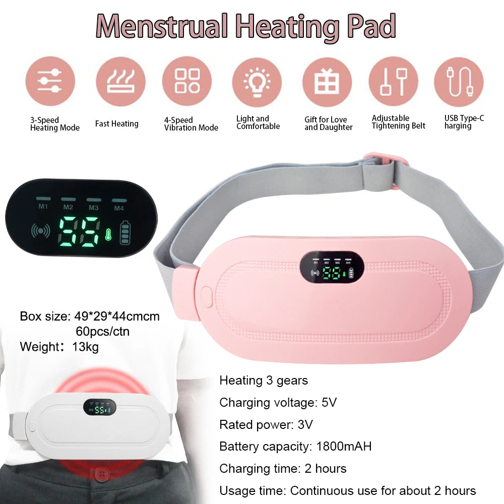 Menstrual Heating Pad and Warm Belt for Pain Relief and Comfort